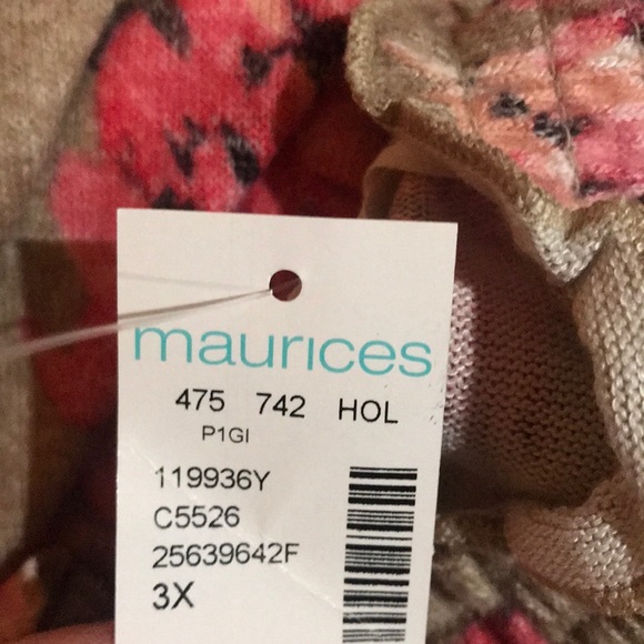 PlusSz 0x Ruffle Mock Neck w Smocking - Picture 12 of 13